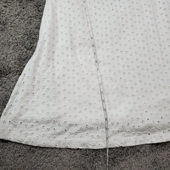 NWT Free People Apricot Rose Eyelet White Puff Sleeve Summer Dress - XL - Picture 6 of 9